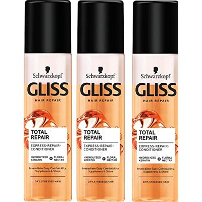 Gliss Kur '3 x Express Repair condicionador "TOTAL Repair para seco, strapazertes cabelo 200 ml Gliss Kur '3 x Express Repair condicionador "TOTAL Repair para seco, strapazertes cabelo 200 ml