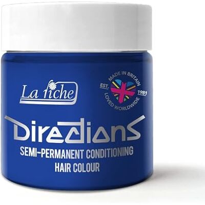 La Riche Directions Semi-Permanent Hair Color Bote de 100 ml (azul azul) La Riche Directions Semi-Permanent Hair Color Bote de 100 ml (azul azul)