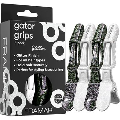FRAMAR Pinças Cabelo Cabeleireiro Clips de Cabelo Profissionais Para Secções e Penteados, Pinça Cabelo Mulher, Pinças Cabelo Mulher, Clips Cabelo, Fixação Forte Sem Escorregar – Purpurina Pack de Para Seccionados y Peinados, Pinza Pelo Mujer, Pinzas Pel FRAMAR Pinças Cabelo Cabeleireiro Clips de Cabelo Profissionais Para Secções e Penteados, Pinça Cabelo Mulher, Pinças Cabelo Mulher, Clips Cabelo, Fixação Forte Sem Escorregar – Purpurina Pack de Para Seccionados y Peinados, Pinza Pelo Mujer, Pinzas Pel