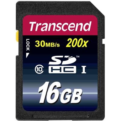 Transcend Cartão de memória SDHC10 SD UHS-I 16GB, 20 MB/s, C10 Compatível com câmaras DSLR e digitais. Transcend Cartão de memória SDHC10 SD UHS-I 16GB, 20 MB/s, C10 Compatível com câmaras DSLR e digitais.