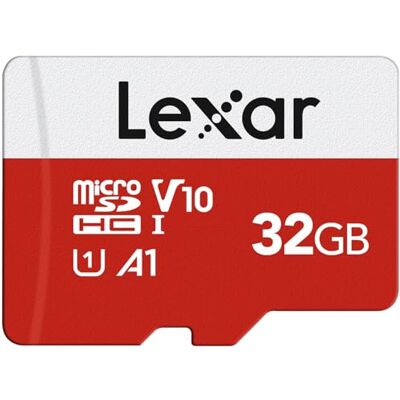 Lexar Cartão de memória micro SD de 32 GB, cartão de memória micro SD com adaptador SD, velocidade de leitura de até 100 MB/s, UHS-I, U1, A1, V10, C10, 4K UHD microSDHC. A1, U1, C10, V10, Memoria microSDXC , Micro SD Card para Nintendo Switch, Tableta, Lexar Cartão de memória micro SD de 32 GB, cartão de memória micro SD com adaptador SD, velocidade de leitura de até 100 MB/s, UHS-I, U1, A1, V10, C10, 4K UHD microSDHC. A1, U1, C10, V10, Memoria microSDXC , Micro SD Card para Nintendo Switch, Tableta,