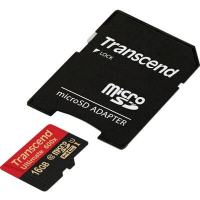 Transcend Ultimate Cartão microSD de 16 GB (incorpora chip MLC de máxima qualidade, uhs-i, classe 10-90 MB/s, 600x com adaptador para SD), preto Transcend Ultimate Cartão microSD de 16 GB (incorpora chip MLC de máxima qualidade, uhs-i, classe 10-90 MB/s, 600x com adaptador para SD), preto