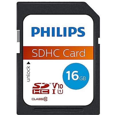 Philips SD C10, cartão de memória SDHC de 16 GB Philips SD C10, cartão de memória SDHC de 16 GB