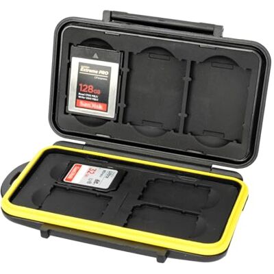 JJC Memory Card Case capas para cartões de memória para 4 x SD/SDHC/SDXC e 3 x XQD CFexpress tipo B cartões JJC Memory Card Case capas para cartões de memória para 4 x SD/SDHC/SDXC e 3 x XQD CFexpress tipo B cartões