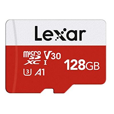 Lexar Cartão de memória micro SD de 128 GB, com adaptador SD, até 100 MB/s de velocidade de leitura, UHS-I, U3, A1, V30, C10, 4K UHD microSDXC A1, U3, C10, V30, Memoria microSDXC , Micro SD Card para Nintendo Switch, Tableta, Videocámara Lexar Cartão de memória micro SD de 128 GB, com adaptador SD, até 100 MB/s de velocidade de leitura, UHS-I, U3, A1, V30, C10, 4K UHD microSDXC A1, U3, C10, V30, Memoria microSDXC , Micro SD Card para Nintendo Switch, Tableta, Videocámara