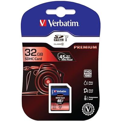 Verbatim 32 GB SDHC Cartão de memória SDHC de 32 GB (10 MB/s, classe 10) Verbatim 32 GB SDHC Cartão de memória SDHC de 32 GB (10 MB/s, classe 10)