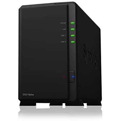 Synology DS218play 2 Bay Desktop NAS Enclosure Synology DS218play 2 Bay Desktop NAS Enclosure