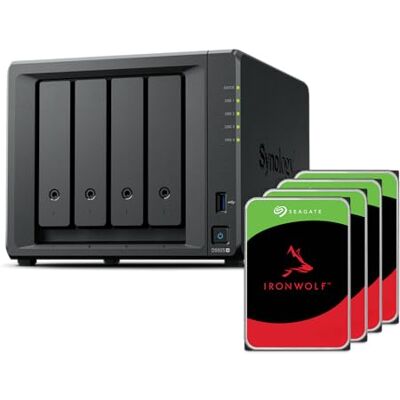 Synology DS925+ Bundle 32TB Seagate (Ironwolf 4X 8TB) 4Bay Desktop NAS, 2,5 GbE, 4 GB de RAM Synology DS925+ Bundle 32TB Seagate (Ironwolf 4X 8TB) 4Bay Desktop NAS, 2,5 GbE, 4 GB de RAM