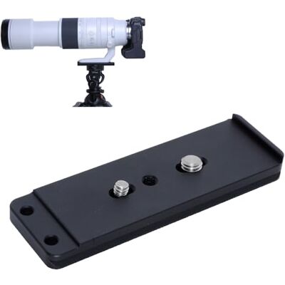 iShoot Placa de desbloqueio rápido de metal CNC Arca-Swiss Fit compatível com Canon RF 200-800 mm F6,3-9 IS USM, suporte de anel de montagem em tripé, usado para braçadeira de cabeça de tripé iShoot Placa de desbloqueio rápido de metal CNC Arca-Swiss Fit compatível com Canon RF 200-800 mm F6,3-9 IS USM, suporte de anel de montagem em tripé, usado para braçadeira de cabeça de tripé