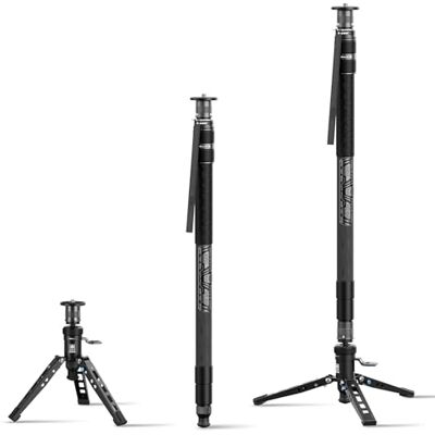 Sirui SVM-165P Monopé de 165 cm com pedal integrado, monopé de fibra de Com suporte para câmara, ajuste de altura de um estágio, bloqueio rotativo, design de viagem compacto, base removível Sirui SVM-165P Monopé de 165 cm com pedal integrado, monopé de fibra de Com suporte para câmara, ajuste de altura de um estágio, bloqueio rotativo, design de viagem compacto, base removível