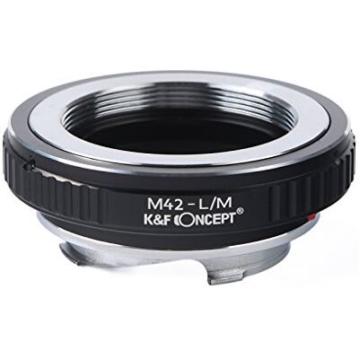 K&F CONCEPT Adaptador de montagem da lente para a lente 42 mm M42 Mount à câmara L/M M42-L/M K&F CONCEPT Adaptador de montagem da lente para a lente 42 mm M42 Mount à câmara L/M M42-L/M