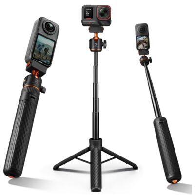 K&F CONCEPT Tripé magnético de desbloqueio rápido, compatível com Insta360 X6/X5/Ace Pro 2, haste de 26" de abertura rápida para vlogging, rótula de 360°, extensão, pega de mesa K&F CONCEPT Tripé magnético de desbloqueio rápido, compatível com Insta360 X6/X5/Ace Pro 2, haste de 26" de abertura rápida para vlogging, rótula de 360°, extensão, pega de mesa