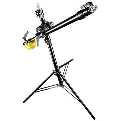 walimex pro WT-501 Tripé com suporte tipo girafa para flashes de estúdio (altura máxima de 175 cm e capacidade de carga de 5 kg), preto walimex pro WT-501 Tripé com suporte tipo girafa para flashes de estúdio (altura máxima de 175 cm e capacidade de carga de 5 kg), preto
