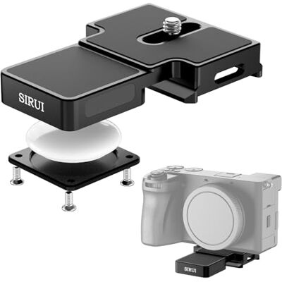 Sirui Placa de libertação rápida para AirTag, placa de montagem tipo arca com placa de libertação rápida de parafuso de 1/4" 20 para AirTag oculto, exclusiva para cardan dji, Am-AT Sirui Placa de libertação rápida para AirTag, placa de montagem tipo arca com placa de libertação rápida de parafuso de 1/4" 20 para AirTag oculto, exclusiva para cardan dji, Am-AT