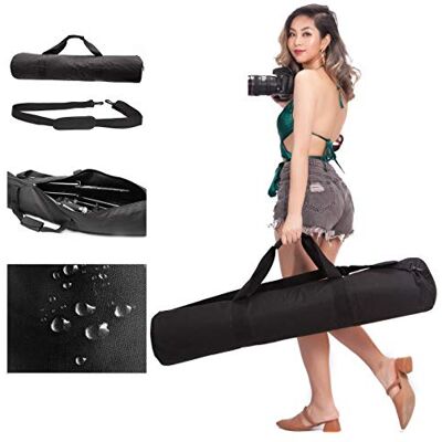 BOLLUMA Foto estúdio equipamento de iluminação bolsa de transporte com alça de ombro e alça para suporte de luz, tripé, guarda-chuva, luz, flash e outros acessórios, Preto, Aleatório BOLLUMA Foto estúdio equipamento de iluminação bolsa de transporte com alça de ombro e alça para suporte de luz, tripé, guarda-chuva, luz, flash e outros acessórios, Preto, Aleatório