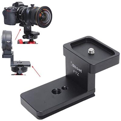 iShoot Anel de montagem em tripé colar de alvo compatível com Nikon FTZ adaptador conversor de armação, suporte de lente parte inferior é Arca-Swiss Fit câmara placa de libertação rápida iShoot Anel de montagem em tripé colar de alvo compatível com Nikon FTZ adaptador conversor de armação, suporte de lente parte inferior é Arca-Swiss Fit câmara placa de libertação rápida