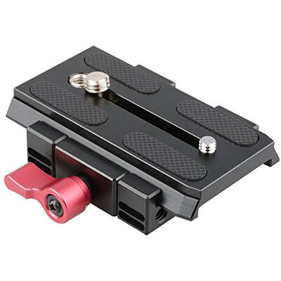 CAMVATE Soporte Base QR Plato de liberación rápida para Manfrotto 501/504/ 577/701 estándar Accesorios CAMVATE Soporte Base QR Plato de liberación rápida para Manfrotto 501/504/ 577/701 estándar Accesorios