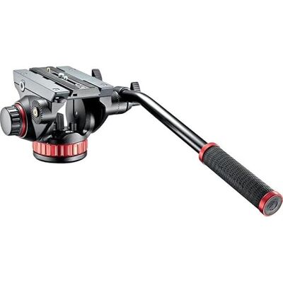 Manfrotto MVH502AH Cabeça de vídeo com base plana e alavanca fixa, cabeça para câmaras de vídeo compactas e câmaras DSLR para filmagem, criação de conteúdos, Vlogging, transmissão ao vivo Manfrotto MVH502AH Cabeça de vídeo com base plana e alavanca fixa, cabeça para câmaras de vídeo compactas e câmaras DSLR para filmagem, criação de conteúdos, Vlogging, transmissão ao vivo