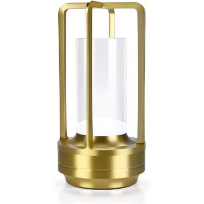 MMOBIEL Lámpara de Mesa Vidrio LED Inalámbrica Redonda de Metal Recargable con Control Táctil, 3 Colores de Luz Regulables, Batería 2000mAh, USB-C para Interior/Exterior, Dormitorio – Oro MMOBIEL Lámpara de Mesa Vidrio LED Inalámbrica Redonda de Metal Recargable con Control Táctil, 3 Colores de Luz Regulables, Batería 2000mAh, USB-C para Interior/Exterior, Dormitorio – Oro