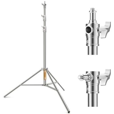 K&F CONCEPT Tripé de luz 280 cm aço inoxidável para estúdio Suporte dobrável, adaptador 1/4-3/8, carregamento 10 kg, flash softbox refletor, estúdio fotografia, TL04 K&F CONCEPT Tripé de luz 280 cm aço inoxidável para estúdio Suporte dobrável, adaptador 1/4-3/8, carregamento 10 kg, flash softbox refletor, estúdio fotografia, TL04