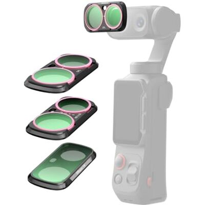TELESIN Kit filtros CPL VND 2-32 + 1/4 Mist para Insta360 lua ultra Vidro ótico HD multicamada Controla a luz para movimento natural Controlo criativo para vídeo e fotografia, uso diário TELESIN Kit filtros CPL VND 2-32 + 1/4 Mist para Insta360 lua ultra Vidro ótico HD multicamada Controla a luz para movimento natural Controlo criativo para vídeo e fotografia, uso diário