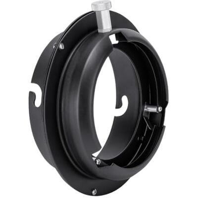 FOMITO Anel adaptador conversor para acelerar a montagem de Elinchrom a Bowens para difusor de luz, beauty dish, flash estroboscópico, fotografia profissional FOMITO Anel adaptador conversor para acelerar a montagem de Elinchrom a Bowens para difusor de luz, beauty dish, flash estroboscópico, fotografia profissional