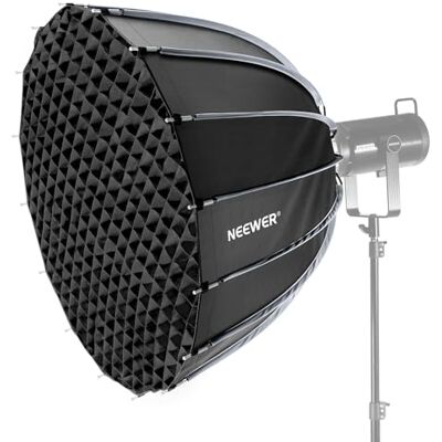 Neewer 35,4"/90 cm, Softbox parabólica de montagem Bowens, configuração rápida com difusor / grade / bolsa para luz contínua vídeo CB60 CB200B MS60, compatível com Godox compatível com Aputure 600d, NS90P Neewer 35,4"/90 cm, Softbox parabólica de montagem Bowens, configuração rápida com difusor / grade / bolsa para luz contínua vídeo CB60 CB200B MS60, compatível com Godox compatível com Aputure 600d, NS90P