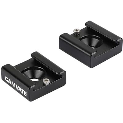 CAMVATE Câmara Réflex digital de luz de flash de sapato quente frio microfone Blackmagic cinema câmara (2 peças) CAMVATE Câmara Réflex digital de luz de flash de sapato quente frio microfone Blackmagic cinema câmara (2 peças)