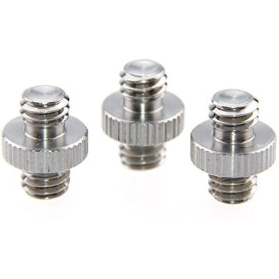 CAMVATE Conjunto de 3/8" 16 rosca macho parafuso adaptador FR DSLR Flash tripé suporte de luz (pack de 3) CAMVATE Conjunto de 3/8" 16 rosca macho parafuso adaptador FR DSLR Flash tripé suporte de luz (pack de 3)