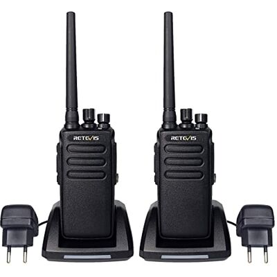 Retevis RT81 Walkie Talkie DMR, rádio analógico digital IP67 2200 mAh, 32 canais, impermeável, para setor industrial, preto, 2 unidades Retevis RT81 Walkie Talkie DMR, rádio analógico digital IP67 2200 mAh, 32 canais, impermeável, para setor industrial, preto, 2 unidades