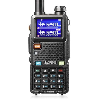 BaoFeng UV-5RM Plus Walkie Talkie multibanda para rádio amador, rádio portátil recarregável com longo alcance, cópia de frequência, banda aérea, bateria de 2500 mAh BaoFeng UV-5RM Plus Walkie Talkie multibanda para rádio amador, rádio portátil recarregável com longo alcance, cópia de frequência, banda aérea, bateria de 2500 mAh