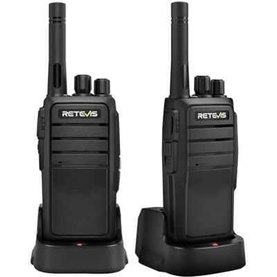 Retevis RT21 Walkie Talkies para adultos, rádio bidirecional com som nítido, rádios portáteis de mão duráveis, mãos livres, bateria de 1200 mAh (preto, embalagem de 2) Retevis RT21 Walkie Talkies para adultos, rádio bidirecional com som nítido, rádios portáteis de mão duráveis, mãos livres, bateria de 1200 mAh (preto, embalagem de 2)