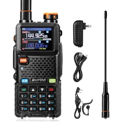BaoFeng UV-5RM Plus GPS Walkie Talkie, 10 W rádio bidirecional multibanda de longo alcance, ecrã colorido de 1,77", 2500 mAh, 640 canais, 10 zonas, para aventura e conversa em grupo BaoFeng UV-5RM Plus GPS Walkie Talkie, 10 W rádio bidirecional multibanda de longo alcance, ecrã colorido de 1,77", 2500 mAh, 640 canais, 10 zonas, para aventura e conversa em grupo