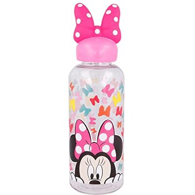 Stor Garrafa original Disney Minnie de 560 ml para meninas, com tampa decorada e com uma figura 3D de personagens amadas por crianças. Stor Garrafa original Disney Minnie de 560 ml para meninas, com tampa decorada e com uma figura 3D de personagens amadas por crianças.
