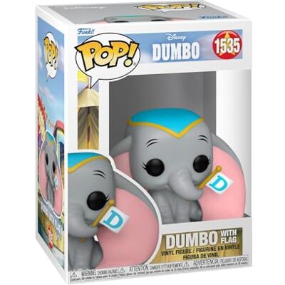Funko Pop! Disney: Dumbo – Dumbo com Bandeira Figura de Vinil Colecionável Ideia de Presente Mercadoria Oficial Brinquedos para Crianças e Adultos Fãs de Filmes Boneco para Colecionadores Funko Pop! Disney: Dumbo – Dumbo com Bandeira Figura de Vinil Colecionável Ideia de Presente Mercadoria Oficial Brinquedos para Crianças e Adultos Fãs de Filmes Boneco para Colecionadores