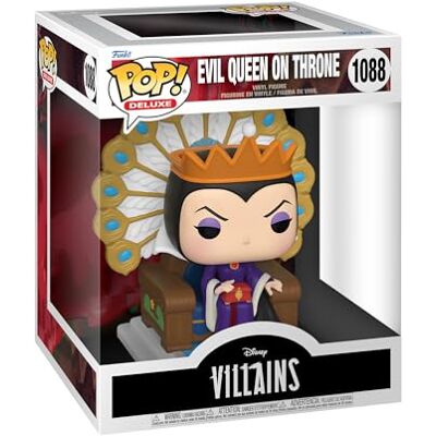 Funko Pop! Deluxe: Disney Villains Evil Queen On Throne- Figura de vinil colecionável ideia de presente Mercadoria oficial Brinquedos para crianças e adultos Fãs de Filme Funko Pop! Deluxe: Disney Villains Evil Queen On Throne- Figura de vinil colecionável ideia de presente Mercadoria oficial Brinquedos para crianças e adultos Fãs de Filme