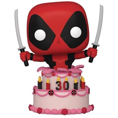 Funko Pop! Marvel: Deadpool 30th Deadpool no Bolo Figura de Vinil Colecionável Ideia de Presente Mercadoria Oficial Brinquedos para Crianças e Adultos Fãs de Quadrinhos Funko Pop! Marvel: Deadpool 30th Deadpool no Bolo Figura de Vinil Colecionável Ideia de Presente Mercadoria Oficial Brinquedos para Crianças e Adultos Fãs de Quadrinhos