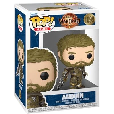 Funko Pop! Games: World of Warcraft : The War Within Anduin Wrynn Figura de vinil colecionável ideia de presente Mercadoria Oficial Video Games Fans Funko Pop! Games: World of Warcraft : The War Within Anduin Wrynn Figura de vinil colecionável ideia de presente Mercadoria Oficial Video Games Fans