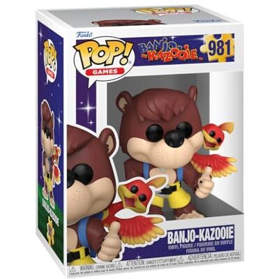 Funko Pop! Games: BK Banjo & Kazooie Banjo Kazooie Figura de vinil colecionável ideia de presente- Mercadoria oficial Brinquedos para crianças e adultos Video Games Fans Funko Pop! Games: BK Banjo & Kazooie Banjo Kazooie Figura de vinil colecionável ideia de presente- Mercadoria oficial Brinquedos para crianças e adultos Video Games Fans