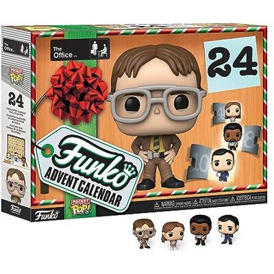 Funko Calendário do Advento: The Office Michael Scott 24 Dias de Surpresas Minifigura de Vinil Colecionáveis Caixa Misteriosa Ideia de Presente Feriado de Natal para Meninas e Meninos Funko Calendário do Advento: The Office Michael Scott 24 Dias de Surpresas Minifigura de Vinil Colecionáveis Caixa Misteriosa Ideia de Presente Feriado de Natal para Meninas e Meninos