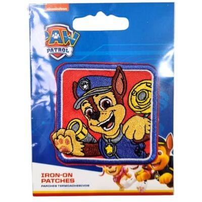 Paw Patrol - Chase Kids - 5,7 x 6 cm - termoadesivo - Patch Paw Patrol - Chase Kids - 5,7 x 6 cm - termoadesivo - Patch