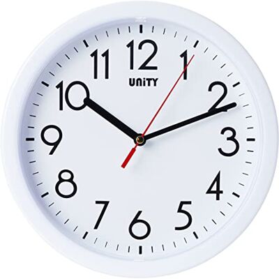 Unity - UNSW630 Hastings - 22 x 22 x 5 cm - Branco - Relógio de parede Unity - UNSW630 Hastings - 22 x 22 x 5 cm - Branco - Relógio de parede