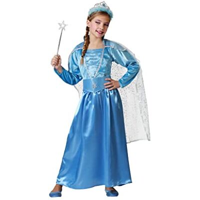 Atosa disfarce princesa azul menina infantil mágica 5 a 6 anos Atosa disfarce princesa azul menina infantil mágica 5 a 6 anos