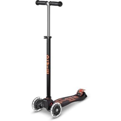 Micro ® Maxi Deluxe LED Scooter de 3 rodas para crianças, rodas com luzes LED, sistema de rotação por inclinação, altura regulável, 5-12 anos, meninos e meninas Giro por Inclinación, Manillar Regulable en Altura Ruedas PU con luces LED activadas por m Micro ® Maxi Deluxe LED Scooter de 3 rodas para crianças, rodas com luzes LED, sistema de rotação por inclinação, altura regulável, 5-12 anos, meninos e meninas Giro por Inclinación, Manillar Regulable en Altura Ruedas PU con luces LED activadas por m