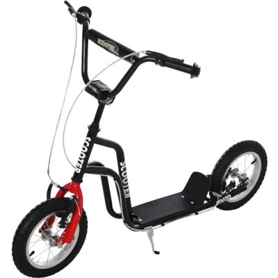 HOMCOM Trotinete para Crianças de +5 Anos Trotinete Infantil com Guiador Ajustável em Altura Travão Duplo e Estrutura de Aço Carga 100 kg para Adolescentes 120x58x75-80 cm +5 Años, Patinete Infantil, Doble Freno, Estructura de Acero, Carga 100 kg, para HOMCOM Trotinete para Crianças de +5 Anos Trotinete Infantil com Guiador Ajustável em Altura Travão Duplo e Estrutura de Aço Carga 100 kg para Adolescentes 120x58x75-80 cm +5 Años, Patinete Infantil, Doble Freno, Estructura de Acero, Carga 100 kg, para