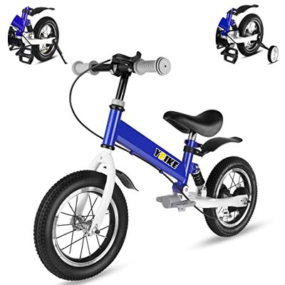 YBIKE Bicicleta sem pedais para crianças, bicicleta infantil dois em um com pedais, amortecedores, 12 14 polegadas adequada para crianças de 1 a 7 anos 4 cores bicicleta sem pedais criança YBIKE Bicicleta sem pedais para crianças, bicicleta infantil dois em um com pedais, amortecedores, 12 14 polegadas adequada para crianças de 1 a 7 anos 4 cores bicicleta sem pedais criança