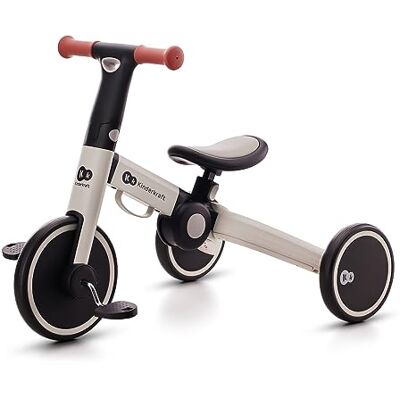 Kinderkraft 4TRIKE Triciclo 3 em 1, minibicicleta, bicicleta sem pedais, bicicleta para bebé, para crianças, minitriciclo de equilíbrio, dobrável, assento ajustável, 12 meses 5 anos, 25 kg, cinzento Kinderkraft 4TRIKE Triciclo 3 em 1, minibicicleta, bicicleta sem pedais, bicicleta para bebé, para crianças, minitriciclo de equilíbrio, dobrável, assento ajustável, 12 meses 5 anos, 25 kg, cinzento