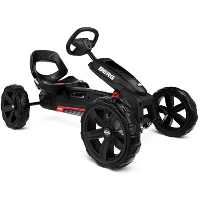 BERG Kart a pedais Reppy Rebel Preto, 2-5 anos, quadro resistente, assento ajustável, volante ajustável BERG Kart a pedais Reppy Rebel Preto, 2-5 anos, quadro resistente, assento ajustável, volante ajustável