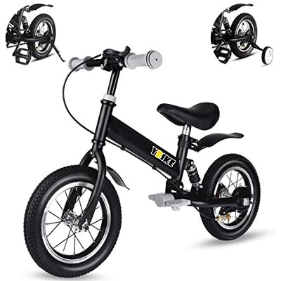 YBIKE Bicicleta sem pedais para crianças, bicicleta infantil dois em um com pedais, amortecedores, 12 14 polegadas adequada para crianças de 1 a 7 anos 4 cores bicicleta sem pedais criança YBIKE Bicicleta sem pedais para crianças, bicicleta infantil dois em um com pedais, amortecedores, 12 14 polegadas adequada para crianças de 1 a 7 anos 4 cores bicicleta sem pedais criança