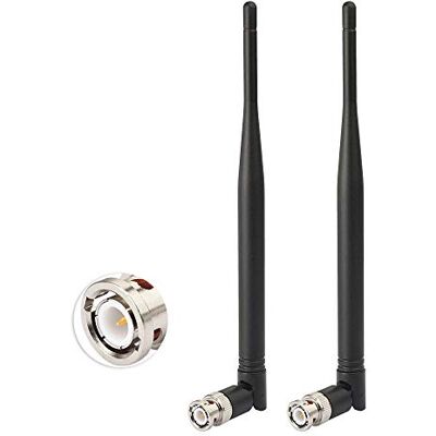 Eightwood BNC Antena 433 MHz antena 3dBi UHF conector de banda dupla BNC macho 2 peças para rádio linco Icom Uniden Scanner Receiver Ham Radio Receiver Eightwood BNC Antena 433 MHz antena 3dBi UHF conector de banda dupla BNC macho 2 peças para rádio linco Icom Uniden Scanner Receiver Ham Radio Receiver